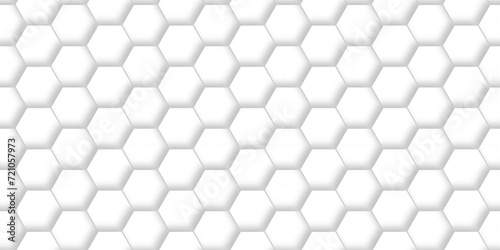Fototapeta Naklejka Na Ścianę i Meble -  	
Abstract 3d background with hexagons pattern with hexagonal white and gray technology line paper background. Hexagonal vector grid tile and mosaic structure mess cell. white and gray hexagon.