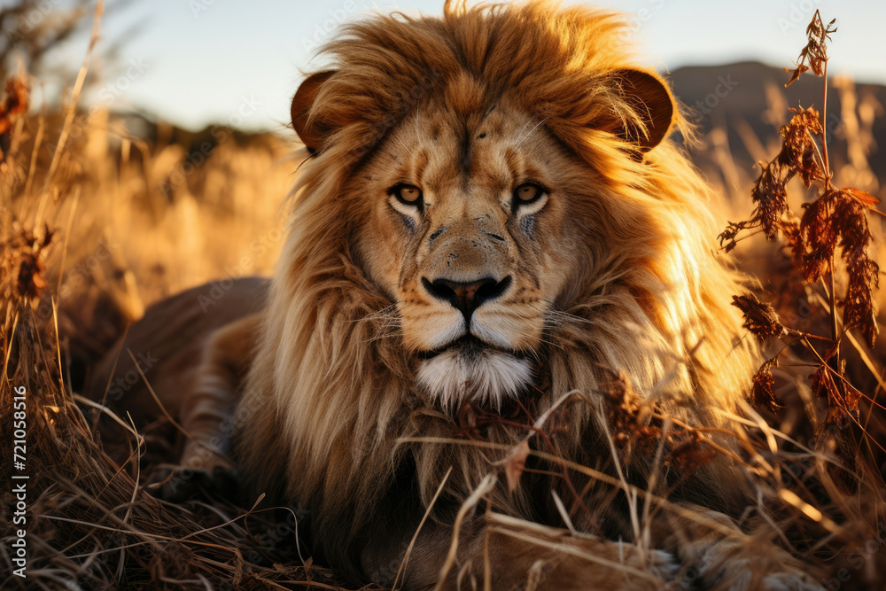 Animal africa cat lion wild big nature wildlife male safari