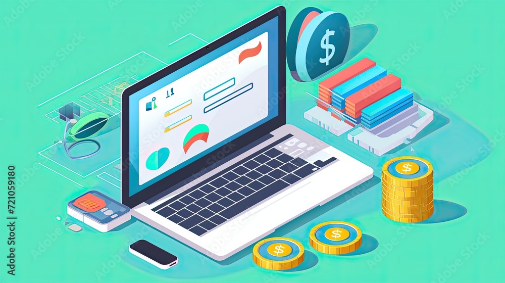 Illustration personal finance management, with tips and tricks presented through engaging graphics and memorable icons.