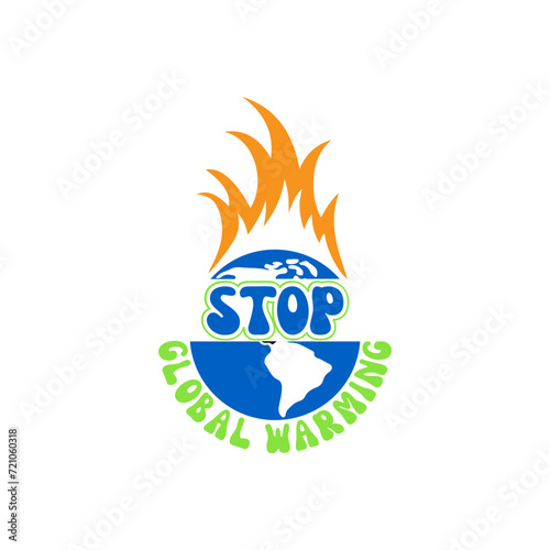 stop global warming SVG