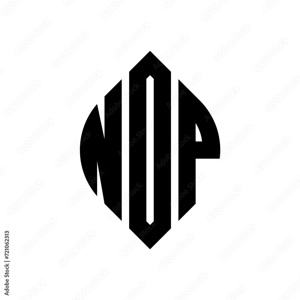 NDP circle letter logo design with circle and ellipse shape. NDP ellipse letters with typographic style. The three initials form a circle logo. NDP circle emblem abstract monogram letter mark vector. NDP circle letter logo design with circle and ellipse shape. NDP ellipse letters with typographic style. The three initials form a circle logo. NDP circle emblem abstract monogram letter mark vector.