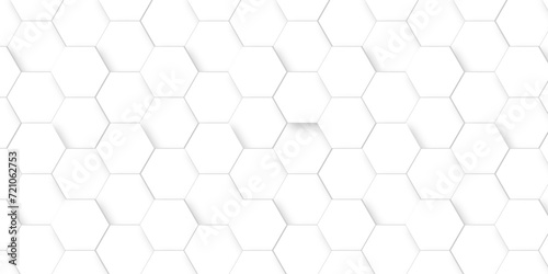   Abstract 3d background with hexagons pattern with hexagonal white and gray technology line paper background. Hexagonal vector grid tile and mosaic structure mess cell. white and gray hexagon.