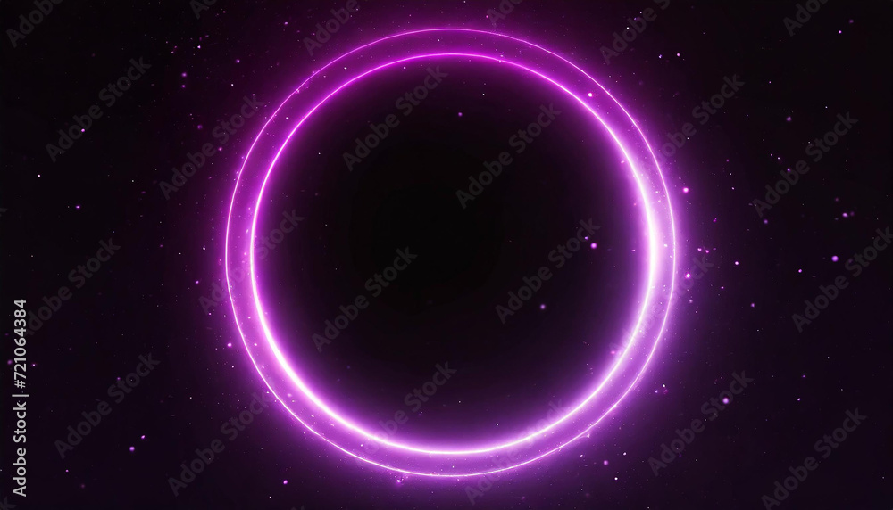 Fototapeta premium circle background with neon