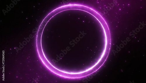 circle background with neon