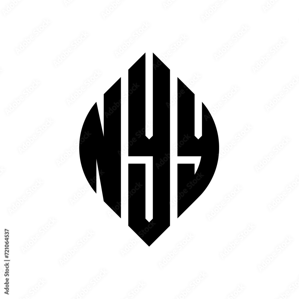 NYY circle letter logo design with circle and ellipse shape. NYY ellipse letters with typographic style. The three initials form a circle logo. NYY circle emblem abstract monogram letter mark vector. NYY circle letter logo design with circle and ellipse shape. NYY ellipse letters with typographic style. The three initials form a circle logo. NYY circle emblem abstract monogram letter mark vector.