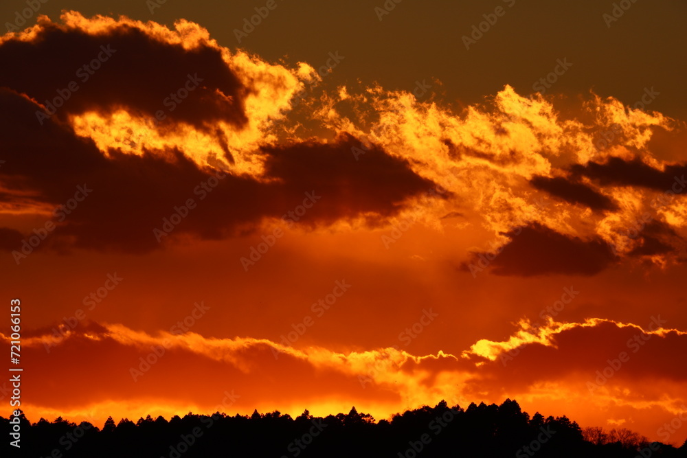 Fototapeta premium 海の夕焼け