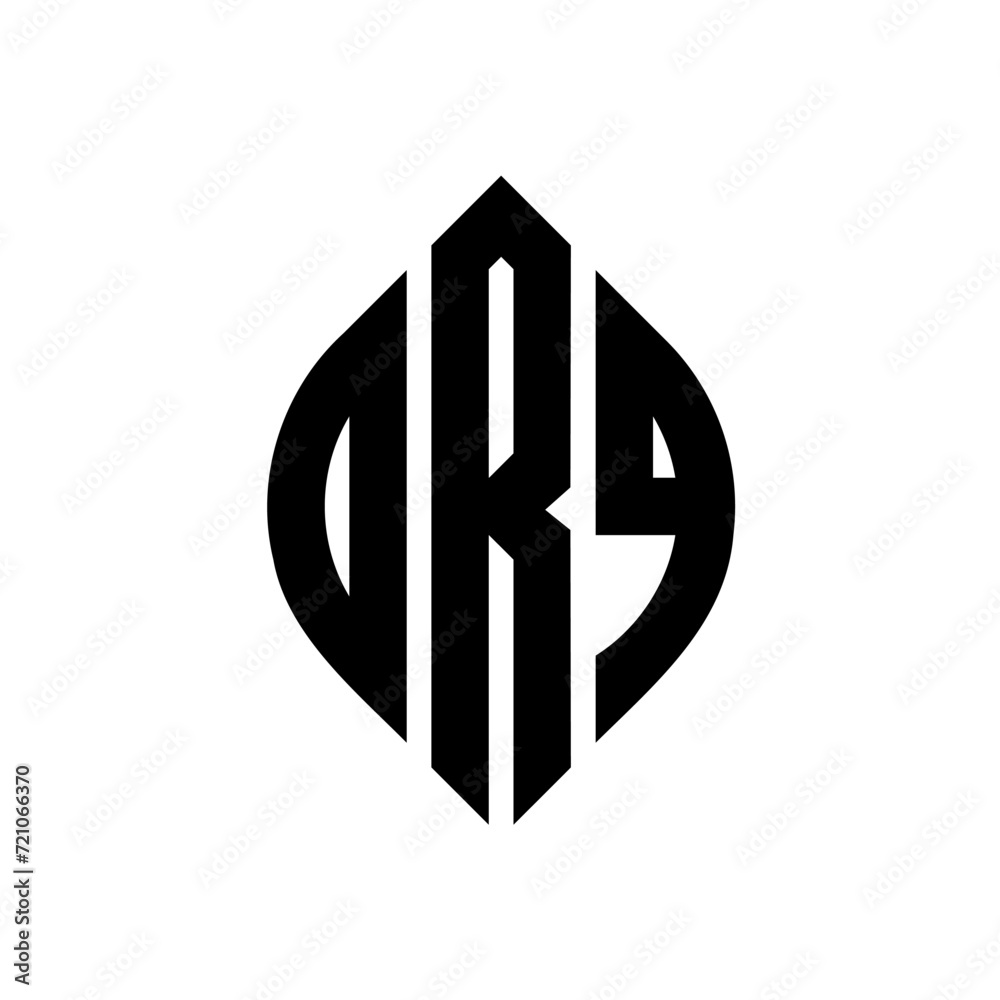 ORQ circle letter logo design with circle and ellipse shape. ORQ ellipse letters with typographic style. The three initials form a circle logo. ORQ circle emblem abstract monogram letter mark vector. ORQ circle letter logo design with circle and ellipse shape. ORQ ellipse letters with typographic style. The three initials form a circle logo. ORQ circle emblem abstract monogram letter mark vector.