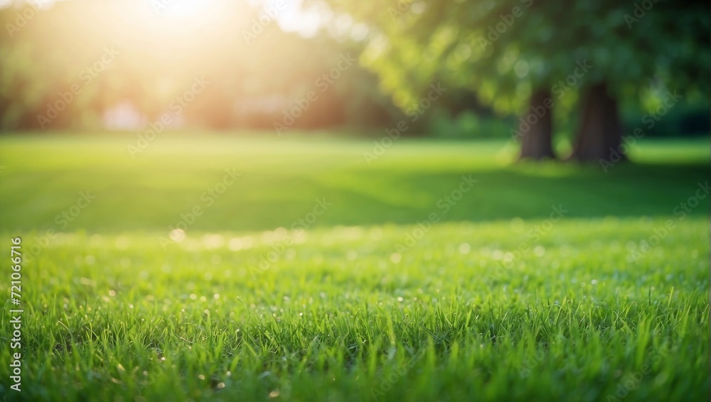 Green grass and sunlight banner background Green grass and sunlight banner background