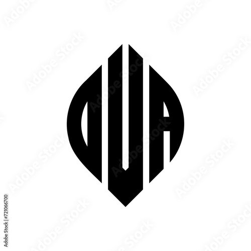 OVA circle letter logo design with circle and ellipse shape. OVA ellipse letters with typographic style. The three initials form a circle logo. OVA circle emblem abstract monogram letter mark vector.