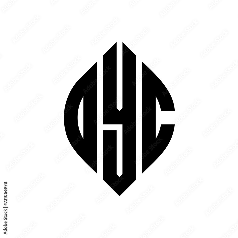 OYC circle letter logo design with circle and ellipse shape. OYC ellipse letters with typographic style. The three initials form a circle logo. OYC circle emblem abstract monogram letter mark vector. OYC circle letter logo design with circle and ellipse shape. OYC ellipse letters with typographic style. The three initials form a circle logo. OYC circle emblem abstract monogram letter mark vector.