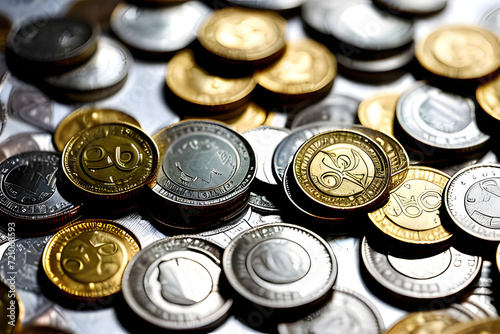 coins and bills. Generative AI