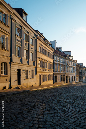 Polish old houses. Color.