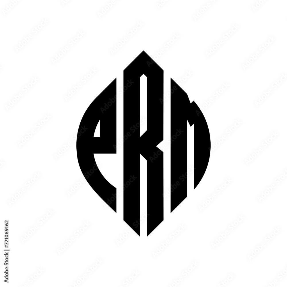 PRM circle letter logo design with circle and ellipse shape. PRM ellipse letters with typographic style. The three initials form a circle logo. PRM circle emblem abstract monogram letter mark vector. PRM circle letter logo design with circle and ellipse shape. PRM ellipse letters with typographic style. The three initials form a circle logo. PRM circle emblem abstract monogram letter mark vector.