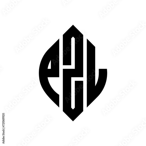 Free Download PZL circle letter logo design with circle and ellipse shape. PZL ellipse letters with typographic style. The three initials form a circle logo. PZL circle emblem abstract monogram letter mark vector. - GFXLoad