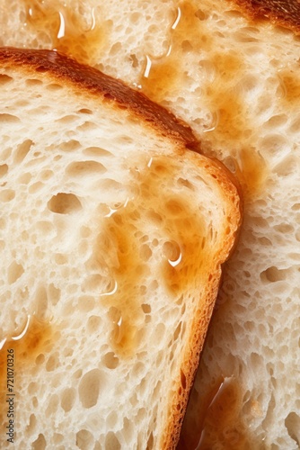 Close-Up of Slice of Bread AI Generated