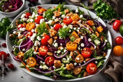 salad with vegetables