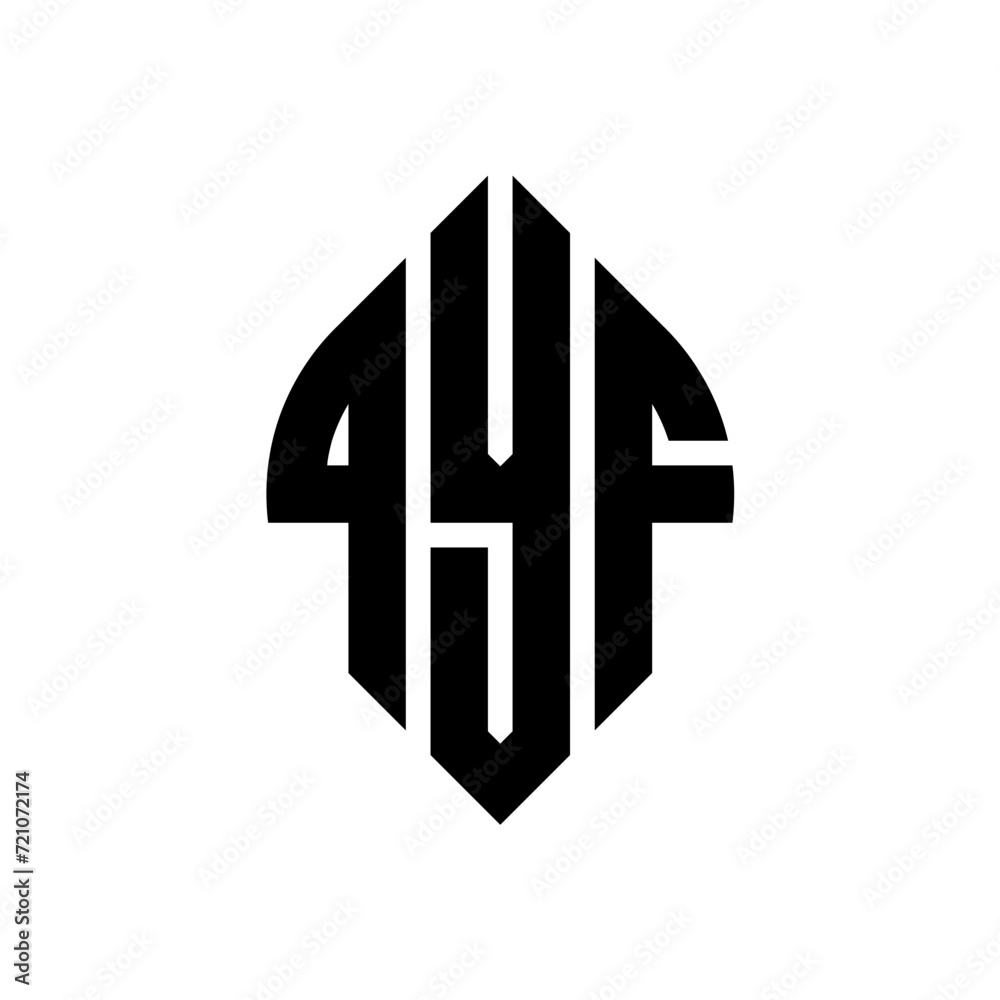 QYF circle letter logo design with circle and ellipse shape. QYF ellipse letters with typographic style. The three initials form a circle logo. QYF circle emblem abstract monogram letter mark vector. QYF circle letter logo design with circle and ellipse shape. QYF ellipse letters with typographic style. The three initials form a circle logo. QYF circle emblem abstract monogram letter mark vector.