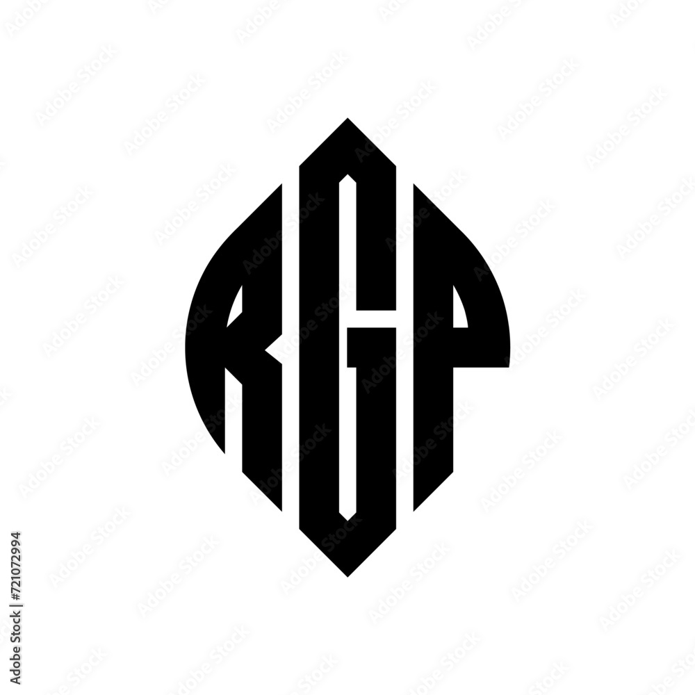 RGP circle letter logo design with circle and ellipse shape. RGP ellipse letters with typographic style. The three initials form a circle logo. RGP circle emblem abstract monogram letter mark vector. RGP circle letter logo design with circle and ellipse shape. RGP ellipse letters with typographic style. The three initials form a circle logo. RGP circle emblem abstract monogram letter mark vector.