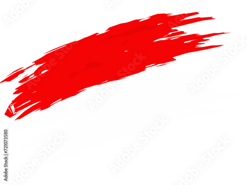 Indonesian flag with brush strokes photo