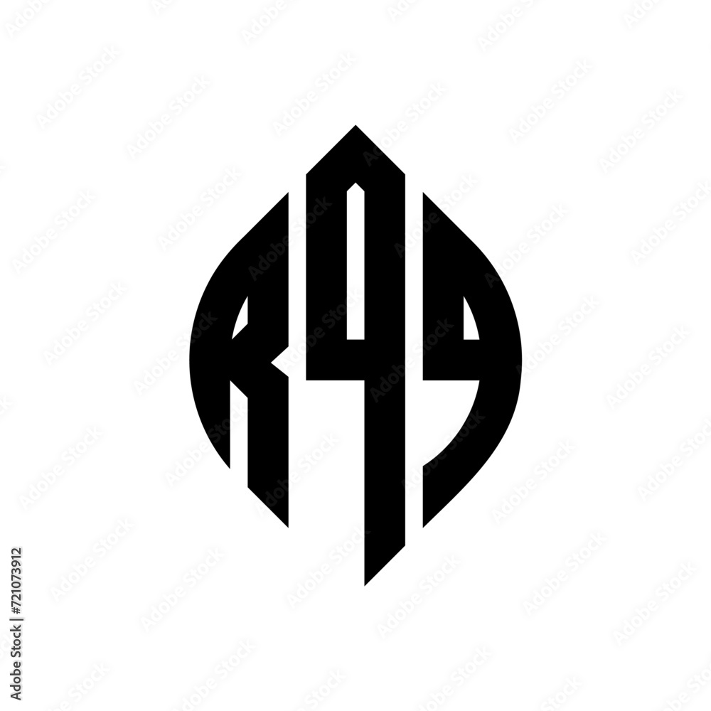 RQQ circle letter logo design with circle and ellipse shape. RQQ ellipse letters with typographic style. The three initials form a circle logo. RQQ circle emblem abstract monogram letter mark vector. RQQ circle letter logo design with circle and ellipse shape. RQQ ellipse letters with typographic style. The three initials form a circle logo. RQQ circle emblem abstract monogram letter mark vector.
