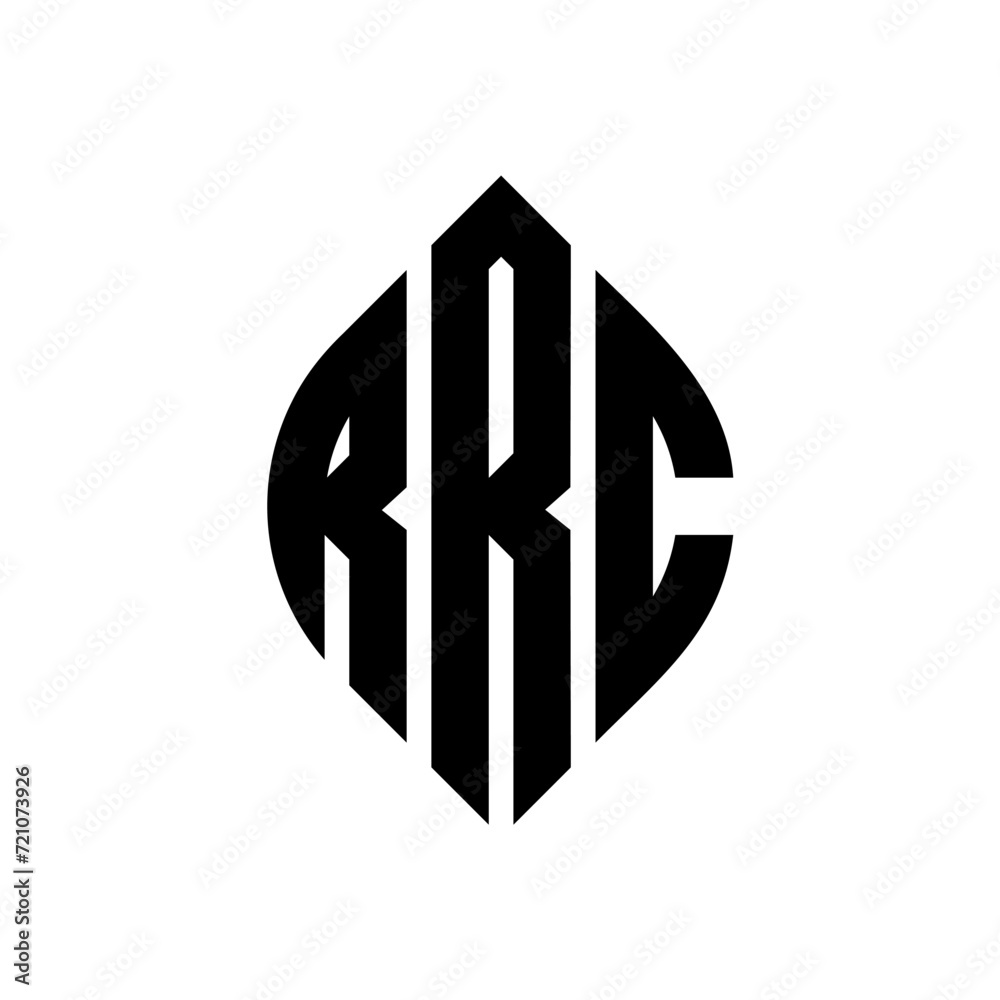 RRC circle letter logo design with circle and ellipse shape. RRC ellipse letters with typographic style. The three initials form a circle logo. RRC circle emblem abstract monogram letter mark vector. RRC circle letter logo design with circle and ellipse shape. RRC ellipse letters with typographic style. The three initials form a circle logo. RRC circle emblem abstract monogram letter mark vector.