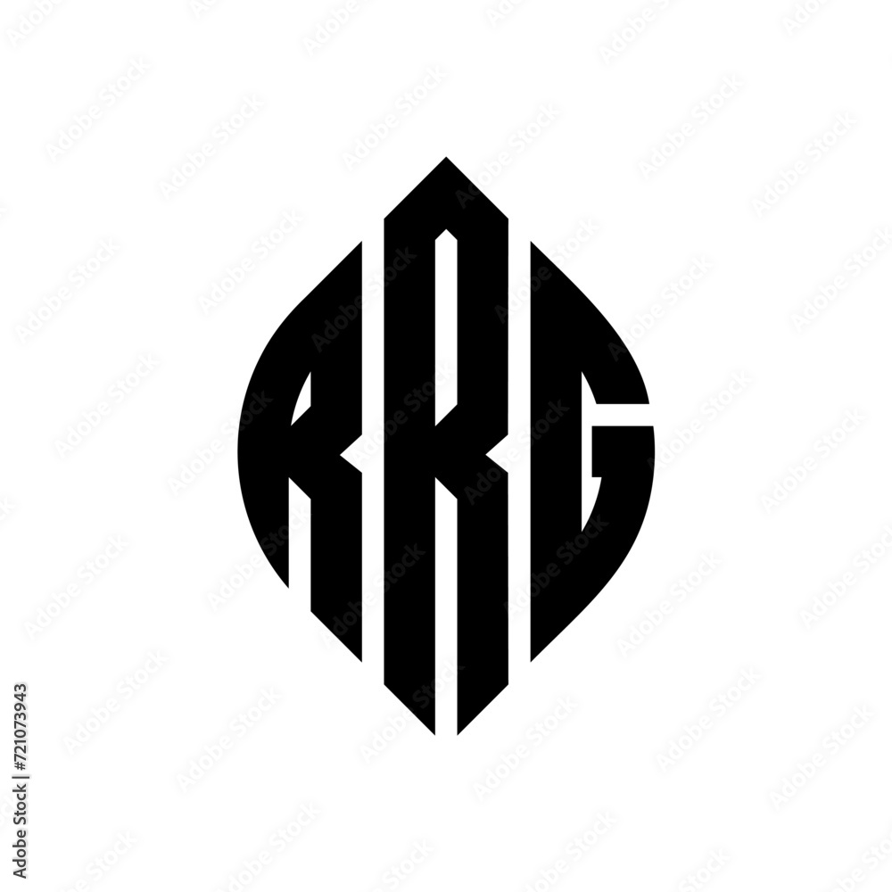 RRG circle letter logo design with circle and ellipse shape. RRG ellipse letters with typographic style. The three initials form a circle logo. RRG circle emblem abstract monogram letter mark vector. RRG circle letter logo design with circle and ellipse shape. RRG ellipse letters with typographic style. The three initials form a circle logo. RRG circle emblem abstract monogram letter mark vector.