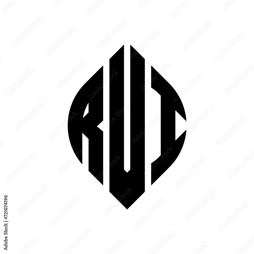 RVI circle letter logo design with circle and ellipse shape. RVI ellipse letters with typographic style. The three initials form a circle logo. RVI circle emblem abstract monogram letter mark vector. RVI circle letter logo design with circle and ellipse shape. RVI ellipse letters with typographic style. The three initials form a circle logo. RVI circle emblem abstract monogram letter mark vector.