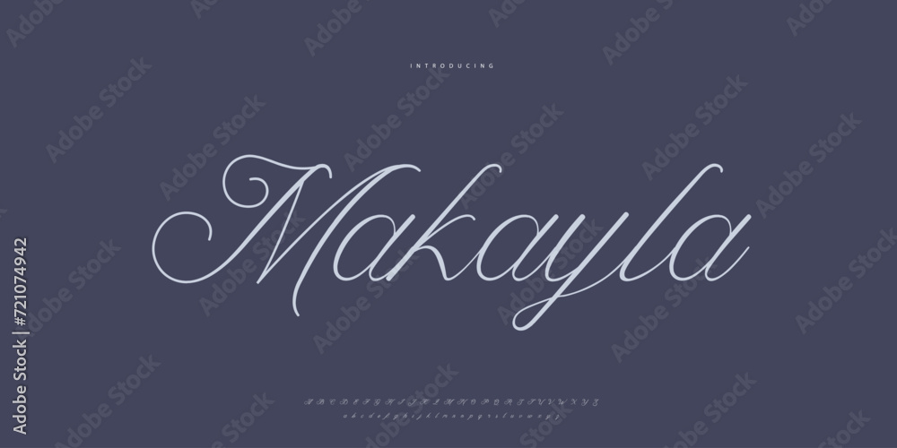 Abstract Fashion font alphabet. Minimal modern urban fonts for logo, brand etc. Typography Calligraphy typeface uppercase lowercase and number. vector illustration
