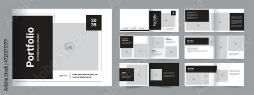 Architecture portfolio Layout,Landscape portfolio template
