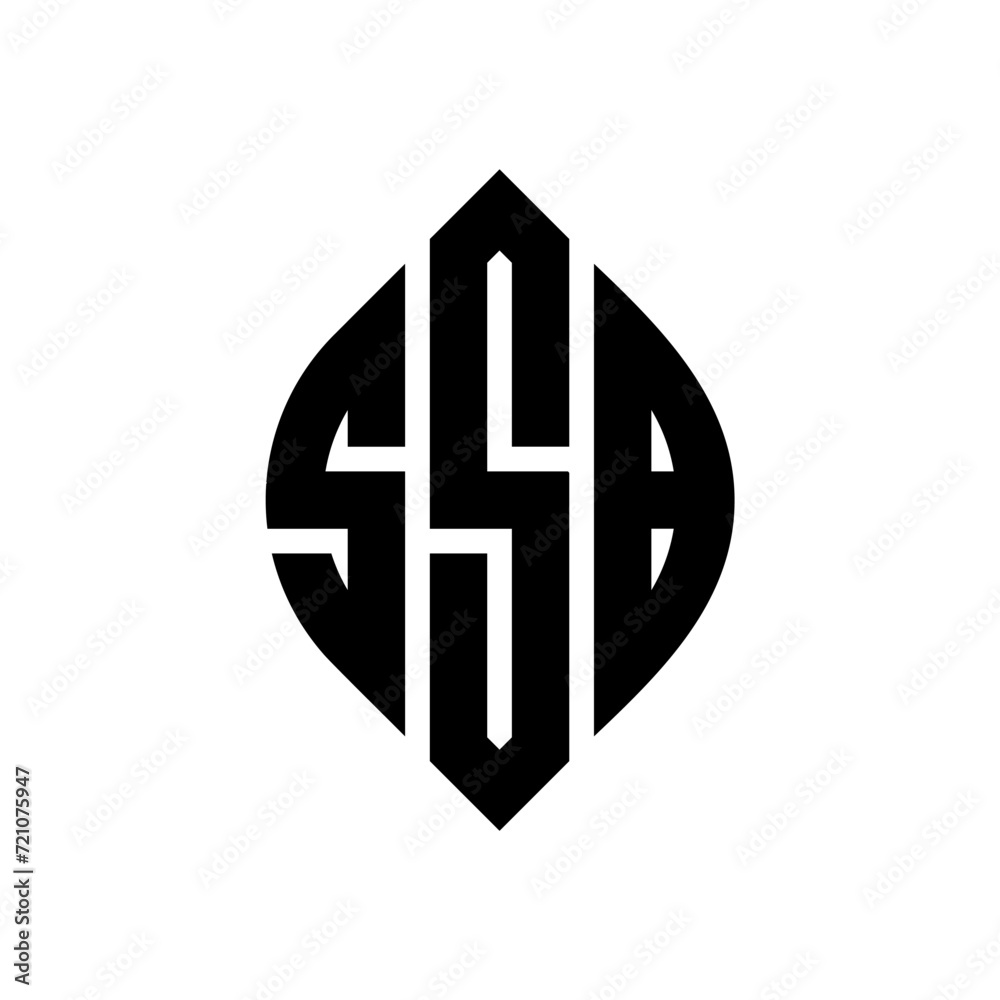 SSB circle letter logo design with circle and ellipse shape. SSB ellipse letters with typographic style. The three initials form a circle logo. SSB circle emblem abstract monogram letter mark vector. SSB circle letter logo design with circle and ellipse shape. SSB ellipse letters with typographic style. The three initials form a circle logo. SSB circle emblem abstract monogram letter mark vector.
