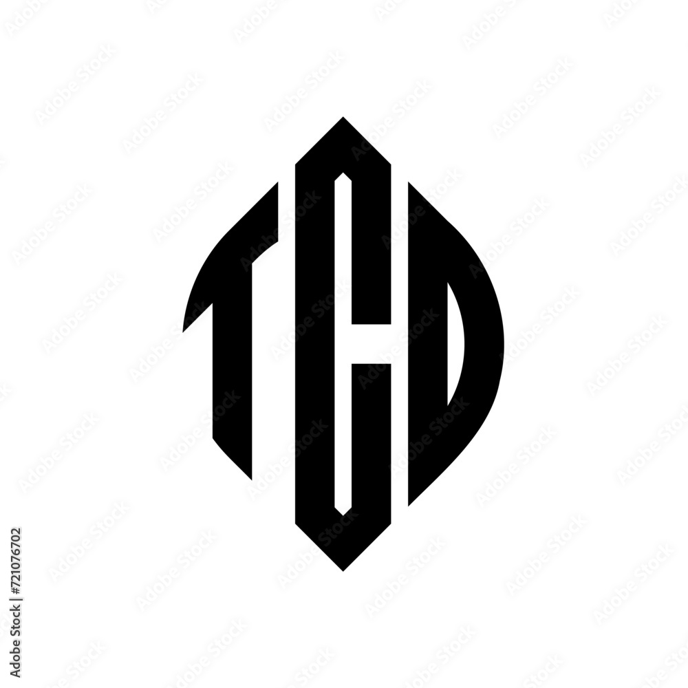 TCD circle letter logo design with circle and ellipse shape. TCD ellipse letters with typographic style. The three initials form a circle logo. TCD circle emblem abstract monogram letter mark vector. TCD circle letter logo design with circle and ellipse shape. TCD ellipse letters with typographic style. The three initials form a circle logo. TCD circle emblem abstract monogram letter mark vector.