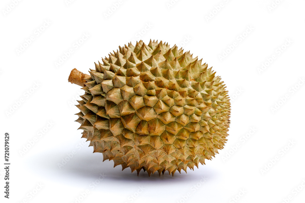 Durian fruit in isolated white background, buah durian di latar belakang warna putih Durian fruit in isolated white background, buah durian di latar belakang warna putih