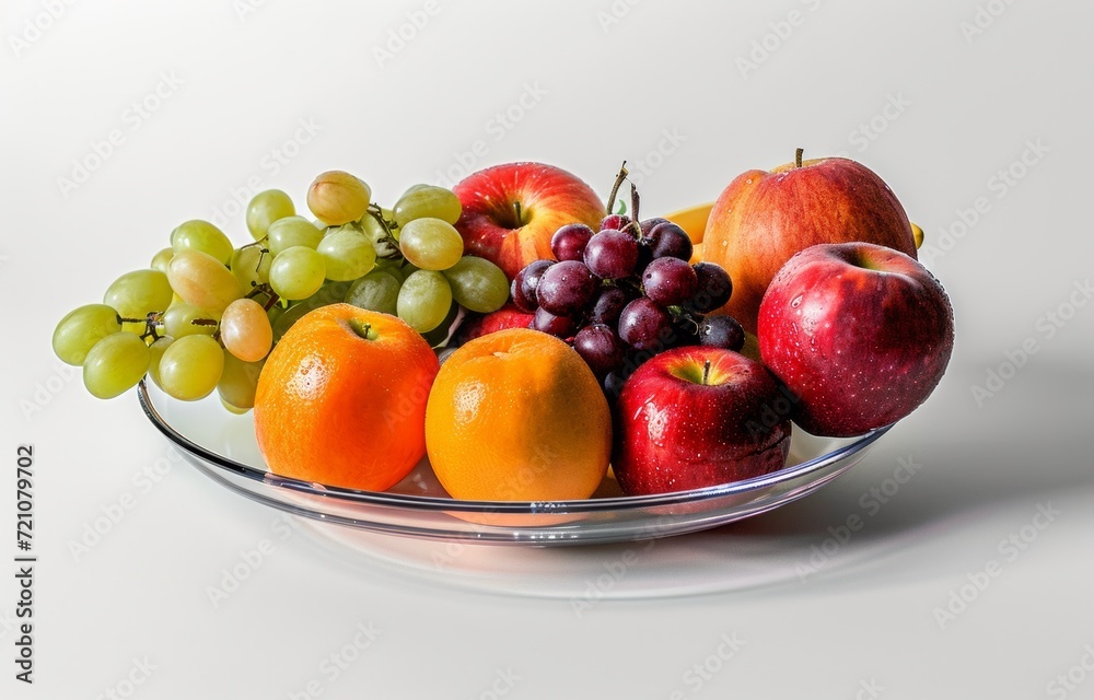 Several juicy, ripe, fresh red apples on a plate of glass, macro, close up view, isolated on a white background Several juicy, ripe, fresh red apples on a plate of glass, macro, close up view, isolated on a white background
