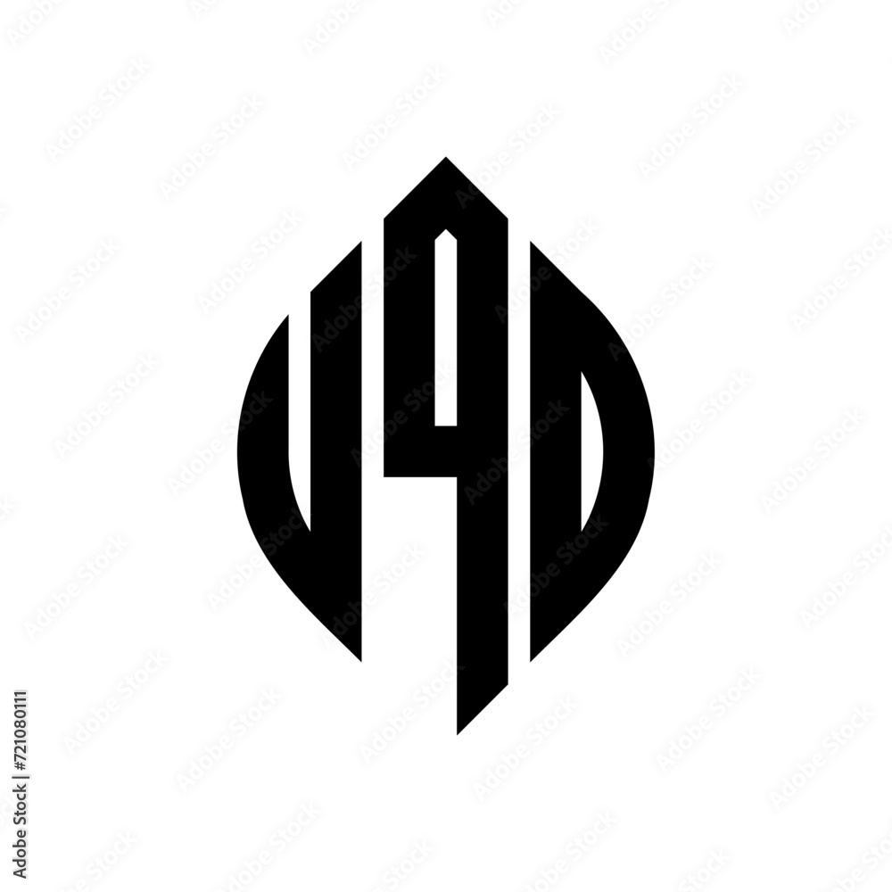 UQD circle letter logo design with circle and ellipse shape. UQD ellipse letters with typographic style. The three initials form a circle logo. UQD circle emblem abstract monogram letter mark vector. UQD circle letter logo design with circle and ellipse shape. UQD ellipse letters with typographic style. The three initials form a circle logo. UQD circle emblem abstract monogram letter mark vector.
