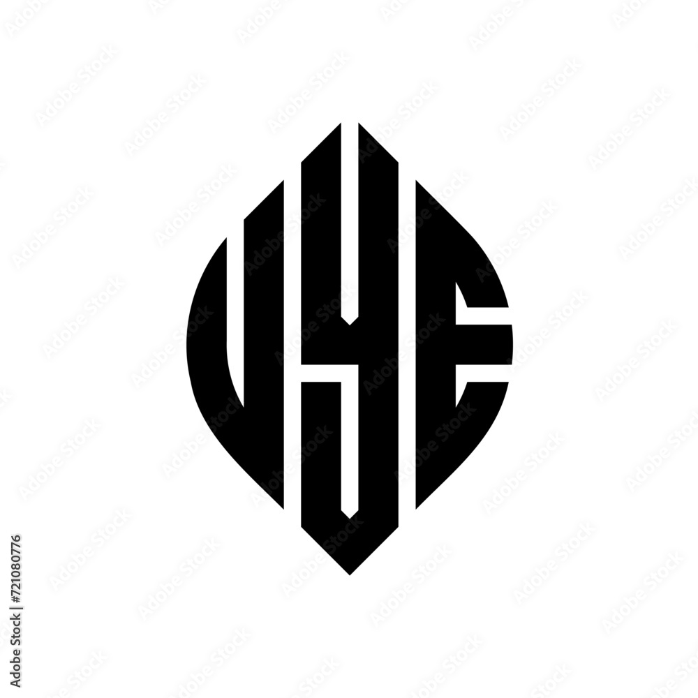 UYE circle letter logo design with circle and ellipse shape. UYE ellipse letters with typographic style. The three initials form a circle logo. UYE circle emblem abstract monogram letter mark vector. UYE circle letter logo design with circle and ellipse shape. UYE ellipse letters with typographic style. The three initials form a circle logo. UYE circle emblem abstract monogram letter mark vector.