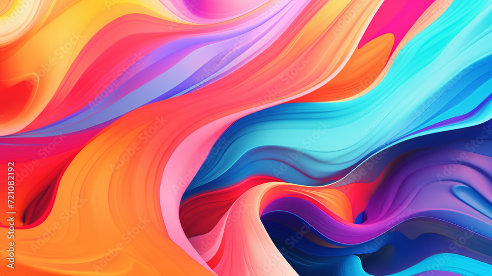 Colorful paint mixm with gradien Colorful paint mixm with gradien