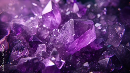 Mysterious purple crystal abstract, perfect for generative background designs, Ai Generated