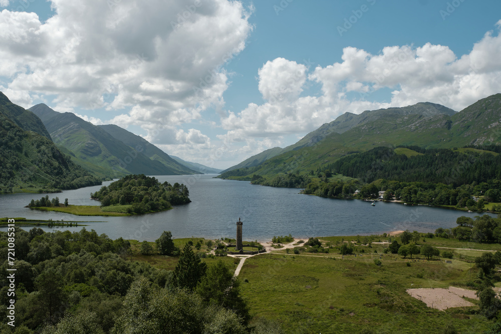 Glenfinnan panoramic view (lake and monument)