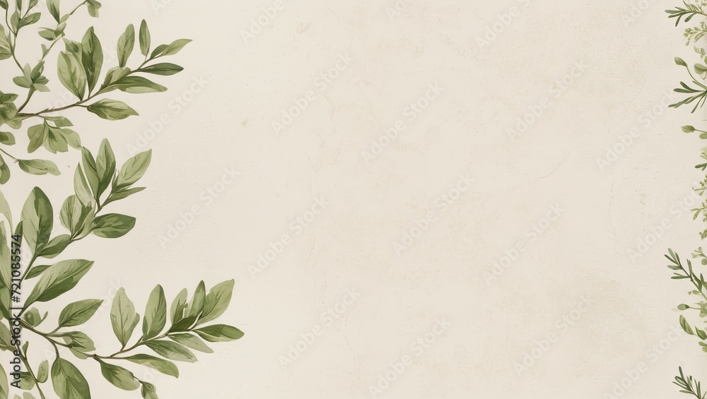 Elegant aesthetic green leaves background. Copy space for text. Elegant aesthetic green leaves background. Copy space for text.
