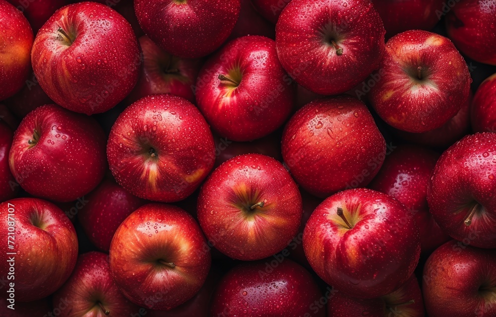many fresh red organic apples that have just been freshly harvested. many fresh organic apple background many fresh red organic apples that have just been freshly harvested. many fresh organic apple background