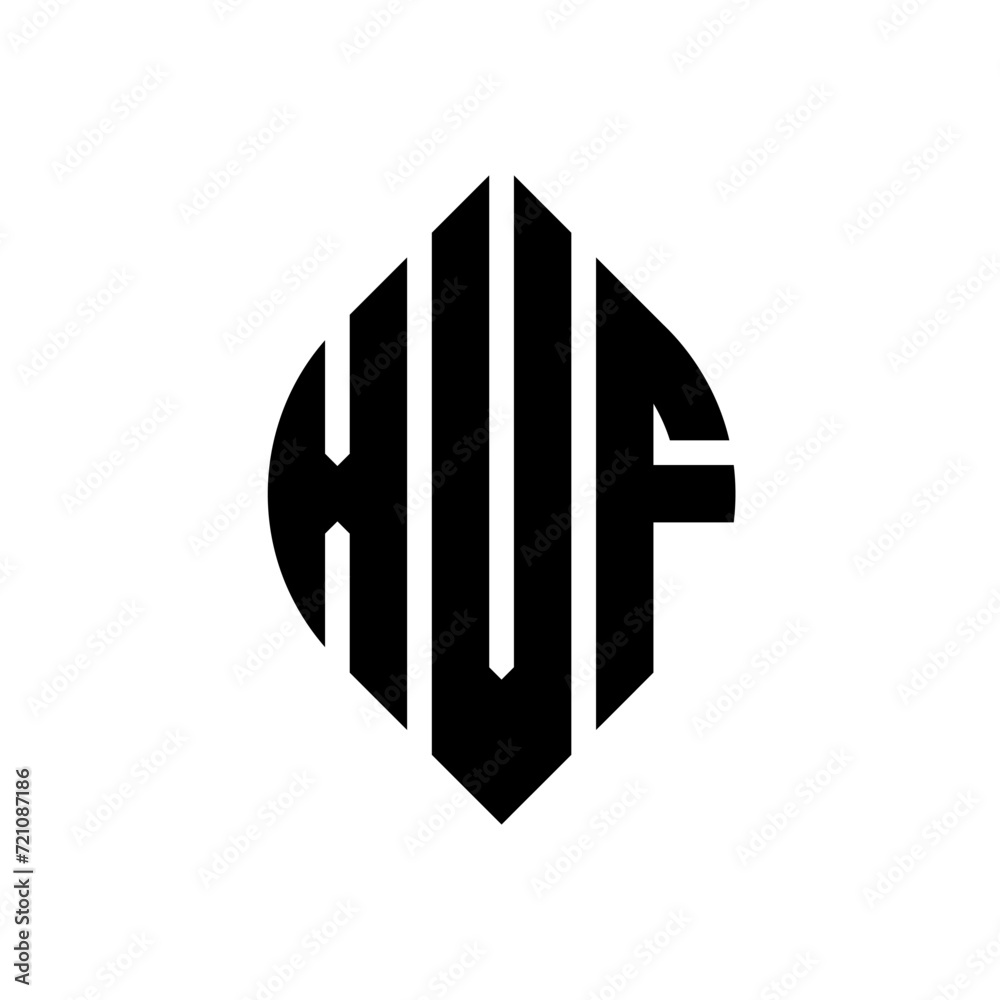 XVF circle letter logo design with circle and ellipse shape. XVF ellipse letters with typographic style. The three initials form a circle logo. XVF circle emblem abstract monogram letter mark vector. XVF circle letter logo design with circle and ellipse shape. XVF ellipse letters with typographic style. The three initials form a circle logo. XVF circle emblem abstract monogram letter mark vector.