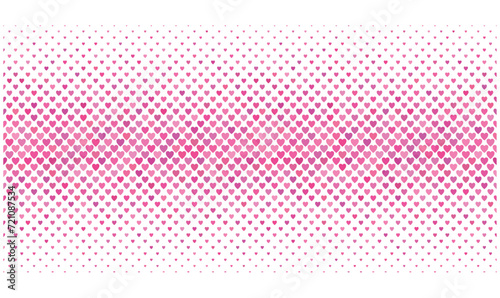 Vector heart background, pink background with dots
