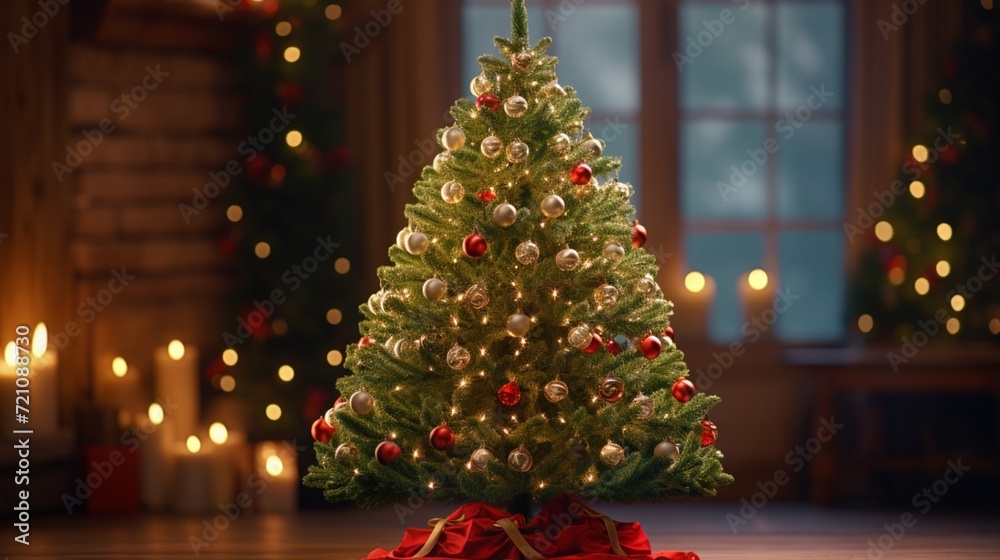 Evergreen Elegance: A Stock-Ready Christmas Tree