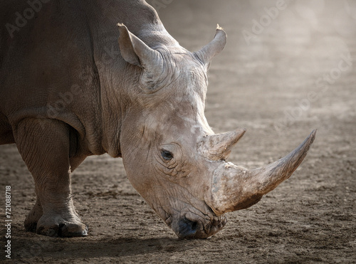 Portarit de Rhinoc  ros  photographie animali  re