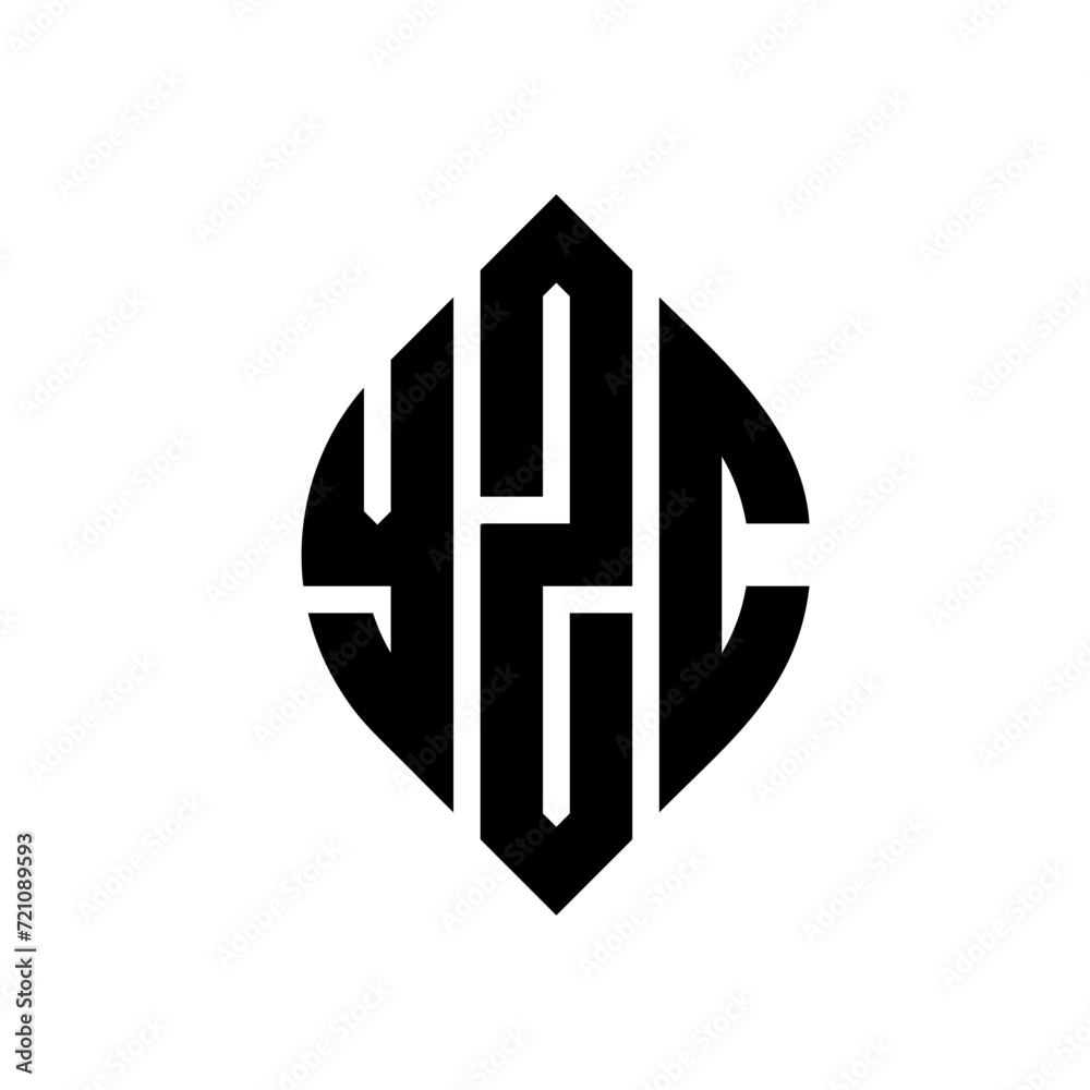 YZC circle letter logo design with circle and ellipse shape. YZC ellipse letters with typographic style. The three initials form a circle logo. YZC circle emblem abstract monogram letter mark vector. YZC circle letter logo design with circle and ellipse shape. YZC ellipse letters with typographic style. The three initials form a circle logo. YZC circle emblem abstract monogram letter mark vector.