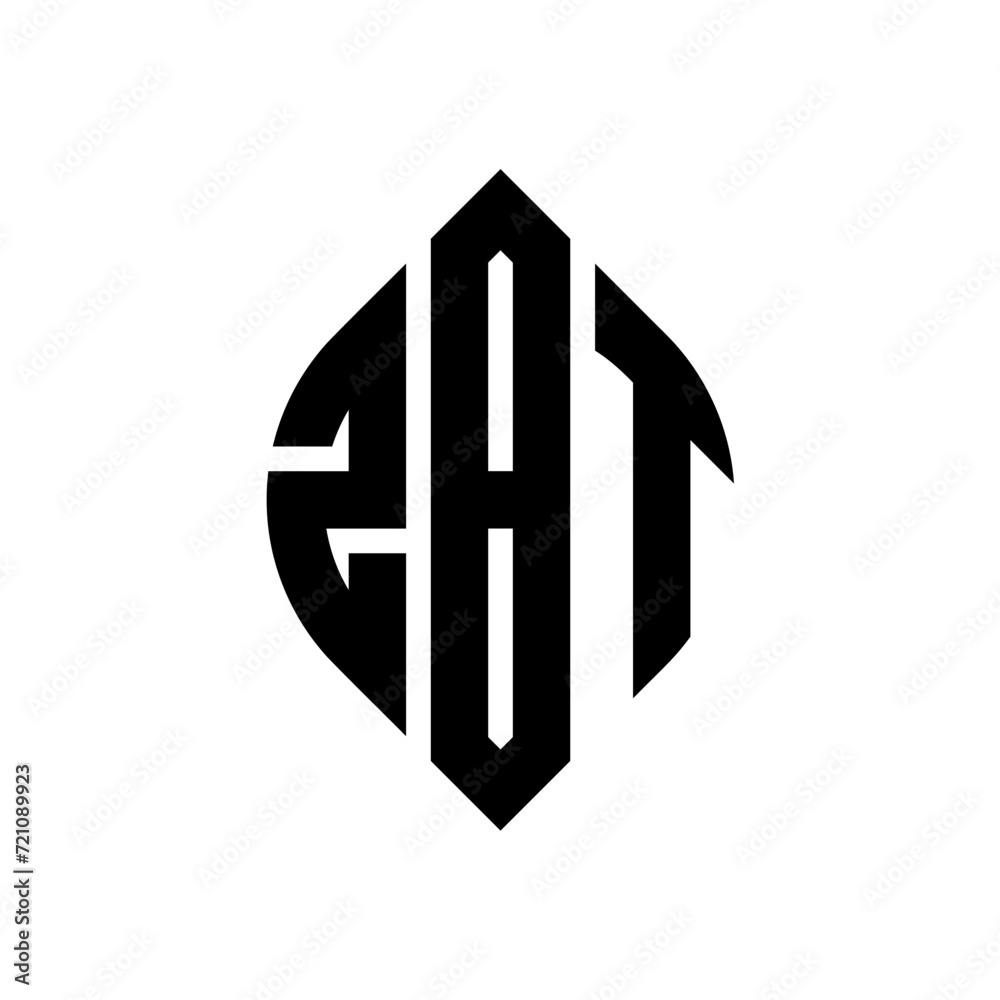ZBT circle letter logo design with circle and ellipse shape. ZBT ellipse letters with typographic style. The three initials form a circle logo. ZBT circle emblem abstract monogram letter mark vector. ZBT circle letter logo design with circle and ellipse shape. ZBT ellipse letters with typographic style. The three initials form a circle logo. ZBT circle emblem abstract monogram letter mark vector.