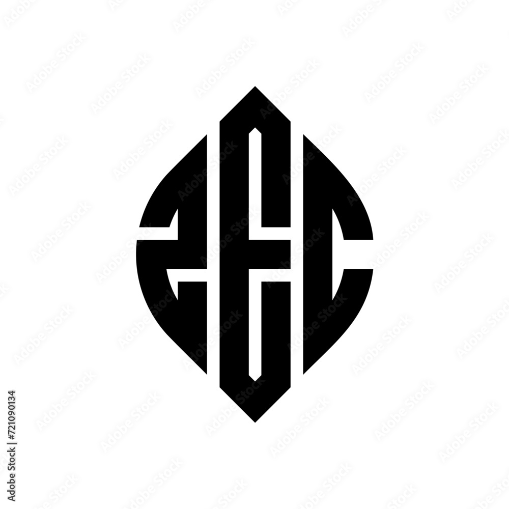 ZEC circle letter logo design with circle and ellipse shape. ZEC ellipse letters with typographic style. The three initials form a circle logo. ZEC circle emblem abstract monogram letter mark vector. ZEC circle letter logo design with circle and ellipse shape. ZEC ellipse letters with typographic style. The three initials form a circle logo. ZEC circle emblem abstract monogram letter mark vector.