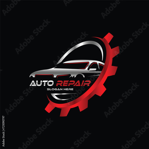 Auto repair car service logo, Perfect logo for business related to automotive industry 
