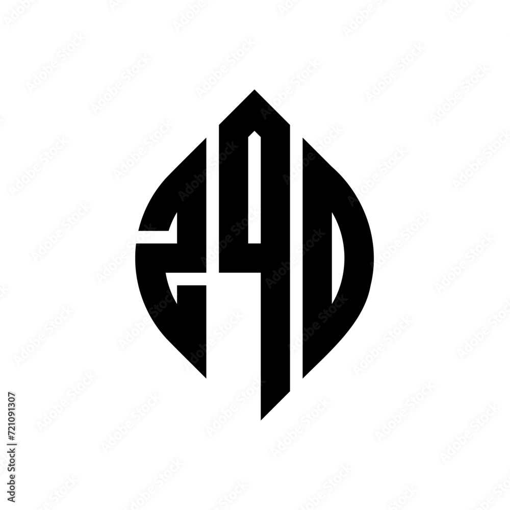 ZQD circle letter logo design with circle and ellipse shape. ZQD ellipse letters with typographic style. The three initials form a circle logo. ZQD circle emblem abstract monogram letter mark vector. ZQD circle letter logo design with circle and ellipse shape. ZQD ellipse letters with typographic style. The three initials form a circle logo. ZQD circle emblem abstract monogram letter mark vector.