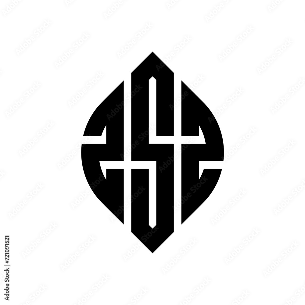 ZSZ circle letter logo design with circle and ellipse shape. ZSZ ellipse letters with typographic style. The three initials form a circle logo. ZSZ circle emblem abstract monogram letter mark vector. ZSZ circle letter logo design with circle and ellipse shape. ZSZ ellipse letters with typographic style. The three initials form a circle logo. ZSZ circle emblem abstract monogram letter mark vector.